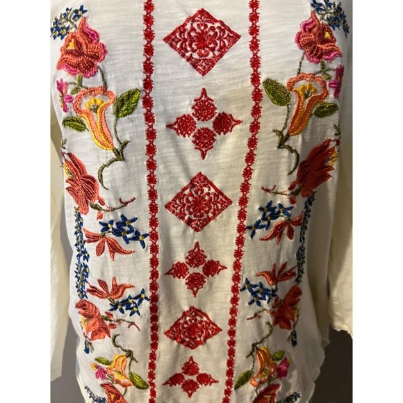 Sundance Embroidered Top L Large Johnny Was - Picture 4 of 10